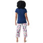 Womens HUE Edible Flowers Short Sleeve Tee & Capri Pajama Set - image 2