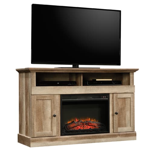 Sauder Cannery Bridge Media Fireplace - Lintel Oak