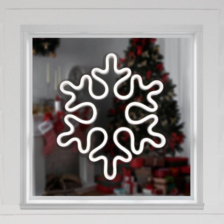 Northlight Seasonal 15in. LED Snowflake Christmas Window Décor