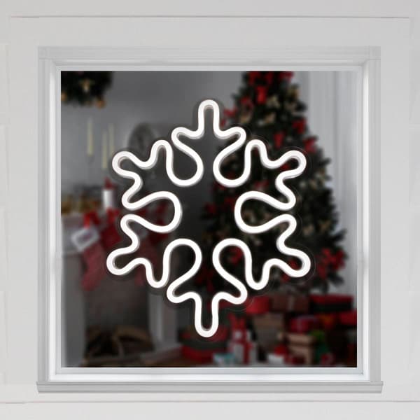 Northlight Seasonal 15in. LED Snowflake Christmas Window Décor