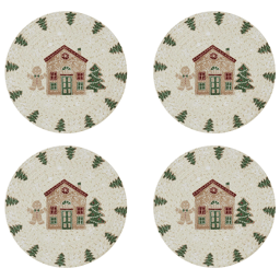 Avanti Avanti Linens Gingerbread Village Placemats - Set of 4