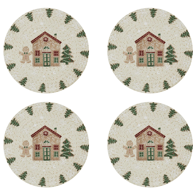 Avanti Avanti Linens Gingerbread Village Placemats - Set of 4