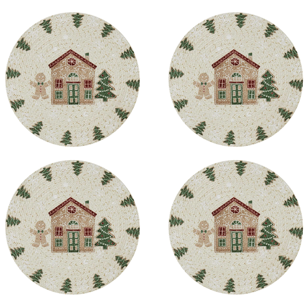 Avanti Avanti Linens Gingerbread Village Placemats - Set of 4
