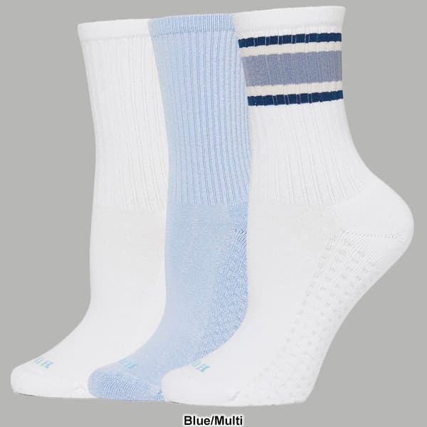 Womens HUE&#174; 3pk. Sport Crew Socks - Stripe