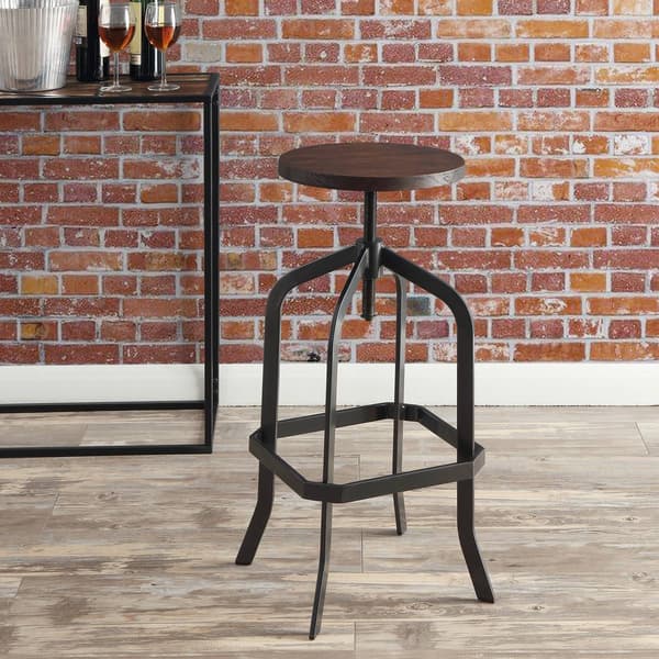 Elements Wynn Adjustable Backless Bar Stool