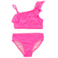 Girls (7-16) Breaking Waves Ruffle French Terry Bikini Swim Set - image 1