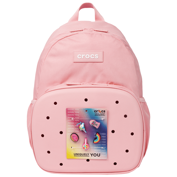 Crocs™ Back to School Pink Backpack with Jibbitz™ Charms - image 