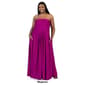 Plus Size 24/7 Comfort Apparel A-Line Strapless Maxi Dress - image 4