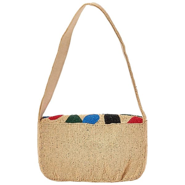 Sol & Mer Floral Beaded Shoulder Bag