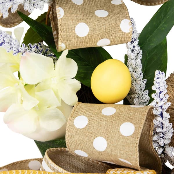 Northlight Seasonal Bunny & Bows Floral Easter Wreath