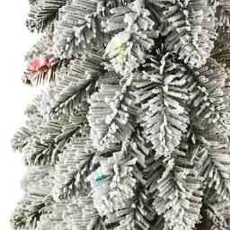 Puleo International 4ft. Incandescent Flocked Alpine Pencil Tree