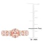 Gemstone Classics™ 18kt. Rose Gold 7/8ctw. Morganite Ring - image 5