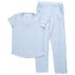 Womens Shabby Chic Short Sleeve Leaf Wide Leg Pajama Set - image 1