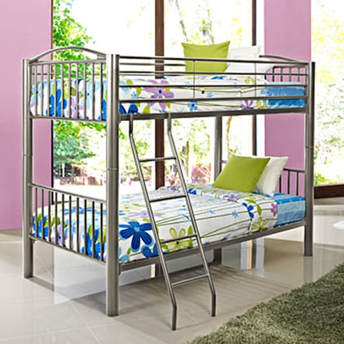 Powell Spencer Pewter Twin over Twin Bunk Bed - image 