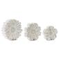 Melrose White Washed Stone Flower Decor - Set of 3 - image 1