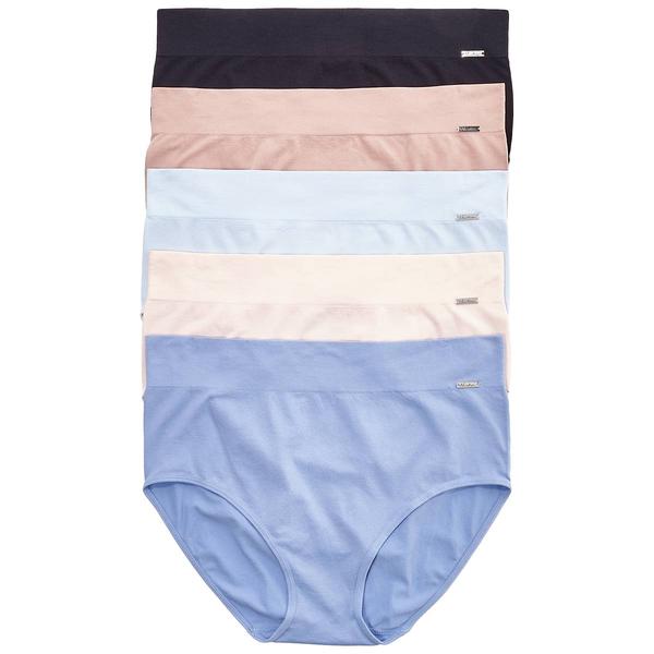 Plus Size Nautica 5 Pk Ribbed Brief Panties - NT5948-5PKD - image 