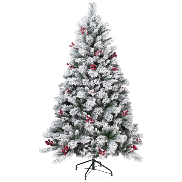 Northlight 6.5ft. Full Flocked Fairfield Fir Christmas Tree