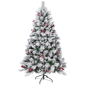 Northlight 6.5ft. Full Flocked Fairfield Fir Christmas Tree - image 2