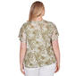 Plus Size Hearts of Palm A Touch of Tropical Floral Animal Blouse - image 2