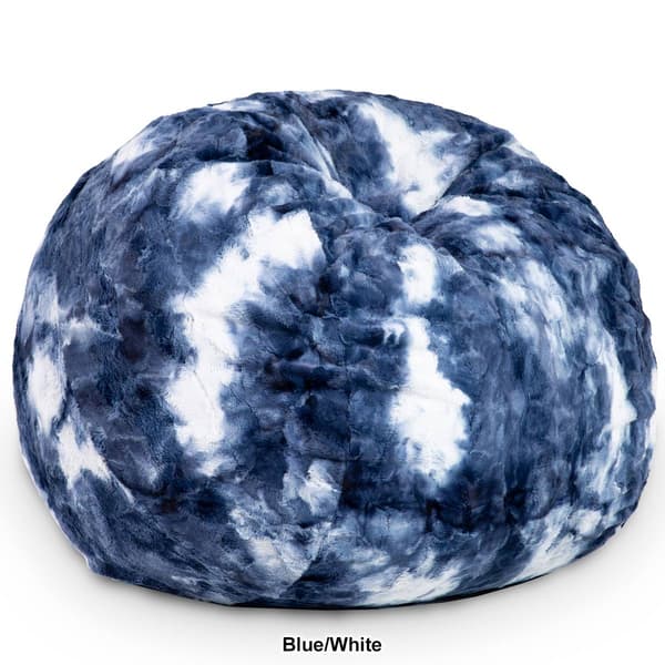 Jaxx Saxx 3ft. Cuddle Faux Fur Tie Dye Bean Bag