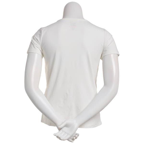 Womens René Rofé® Short Sleeve Split Neck Pajama Tee