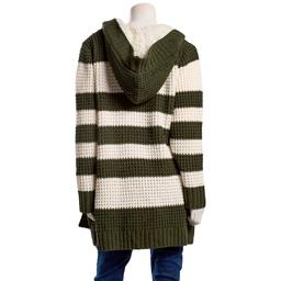 Juniors Plus Madden Girl Sherpa Fur Lined Hoodie Waffle Cardigan