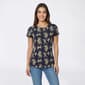 Womens Preswick & Moore(R) Short Sleeve Floral Hibiscus Tee - image 1