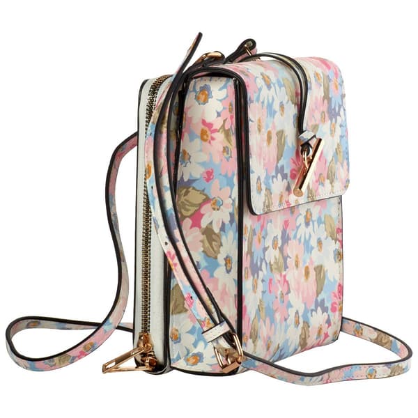 DS Fashion NY Floral Organizer Crossbody
