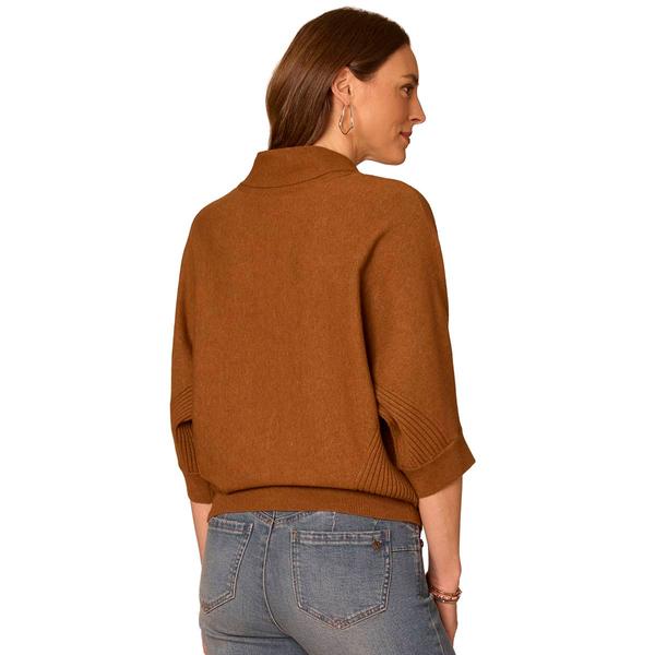 Petite Democracy 3/4 Dolman Sleeve Tie Neck Sweater