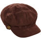 Womens Madd Hatter Solid Faux Suede Newsboy Hat - image 1
