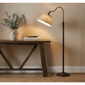 Adesso Shiloh Floor Lamp with Soft Pleated Oatmeal Linen Shade - image 3