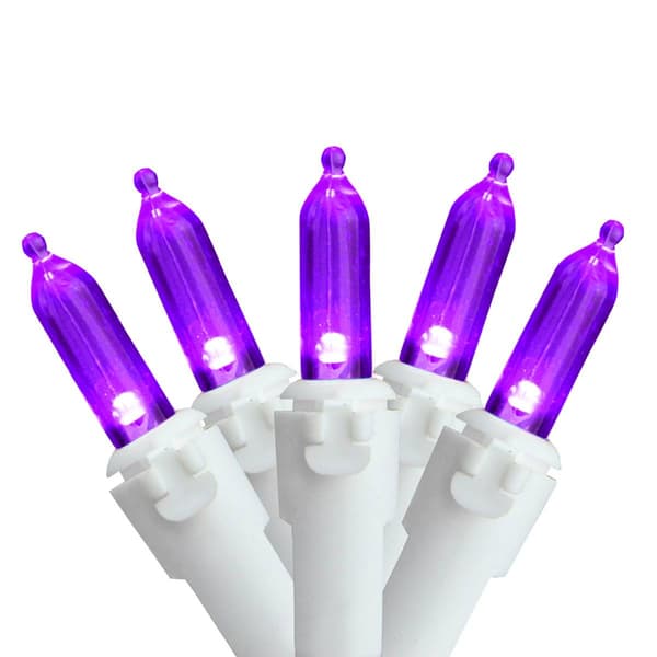 Northlight Seasonal 100ct. LED Purple Mini Christmas Lights - image 