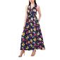 Womens MSK Sleeveless Draw Waist Floral Maxi Dress - image 4