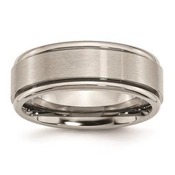 Mens Endless Affection(tm) Engravable 8mm Satin Finish Wedding Band