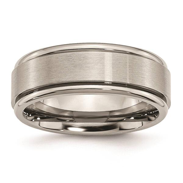 Mens Endless Affection&#40;tm&#41; Engravable 8mm Satin Finish Wedding Band - image 