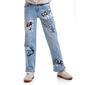 Girls (7-12) Blue Spice Graffiti Wide Leg Jeans - image 1