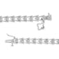 Haus of Brilliance Sterling Silver Milgrain Style Bracelet - image 3