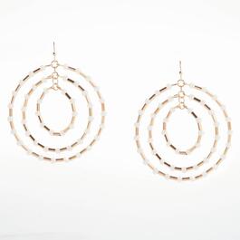 Ashley Cooper&#40;tm&#41; 3-Row Gyro Hoop Earrings