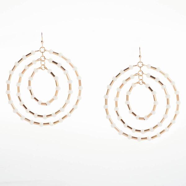 Ashley Cooper&#40;tm&#41; 3-Row Gyro Hoop Earrings - image 