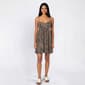 Juniors Derek Heart Bead Strap Babydoll Skater Dress - Beige - image 1