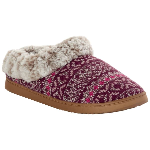 Womens Dearfoams&#40;R&#41; Lara Fair Isle Clogs