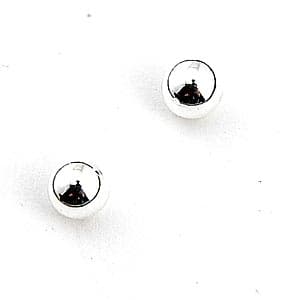 Napier Silver 6mm Stud Earrings - image 