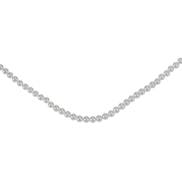 Northlight Seasonal White Pearl Beaded Christmas Garland