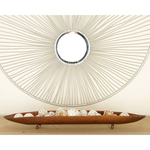 9th & Pike&#174; Long Boat-Shaped Hammered Copper Trays - Set of 2