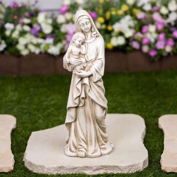 Northlight Seasonal Standing Mary w/ Baby Jesus Statue - image 