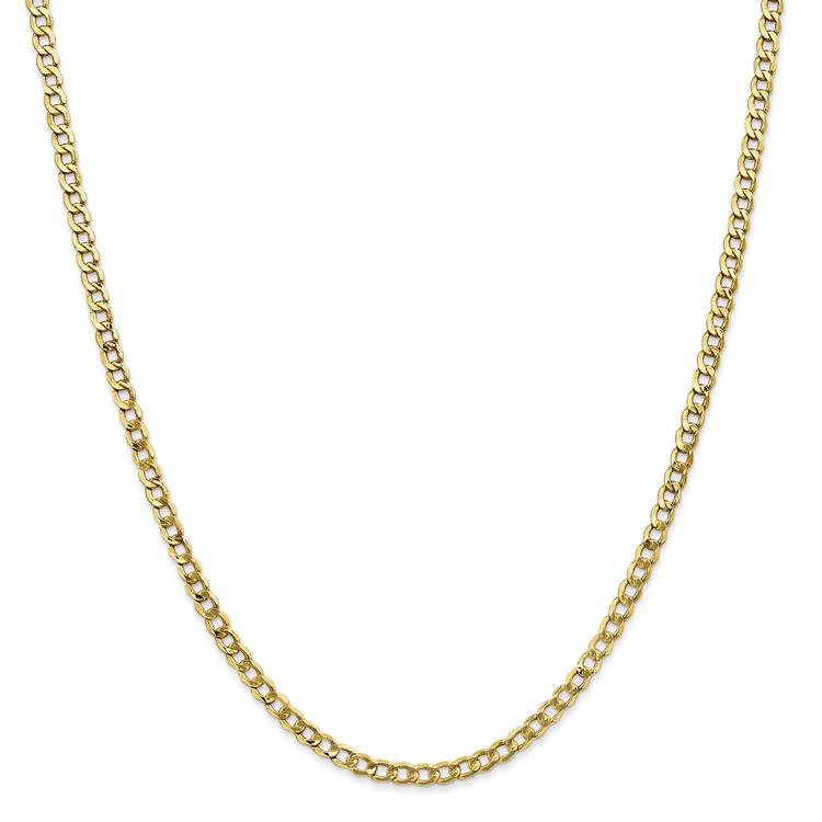 Unisex Gold Classics(tm) 10kt. Gold 3.35mm 16in. Chain Necklace