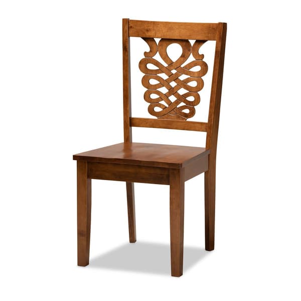 Baxton Studio Wanda Walnut Brown Finished Wood 5pc. Dining Set