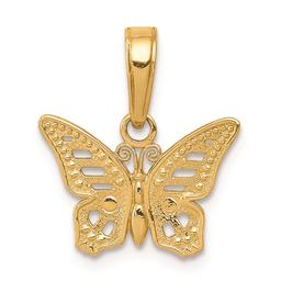 Gold Classics(tm) 14kt. Cut-Out Butterfly Pendant