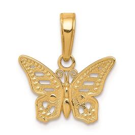Gold Classics&#40;tm&#41; 14kt. Cut-Out Butterfly Pendant