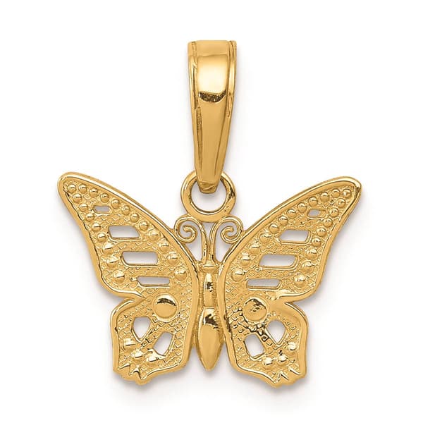 Gold Classics&#40;tm&#41; 14kt. Cut-Out Butterfly Pendant